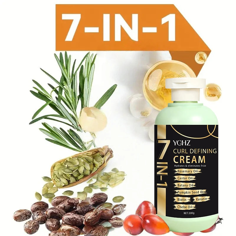 Curly Hair Care Cream for All Hair Types