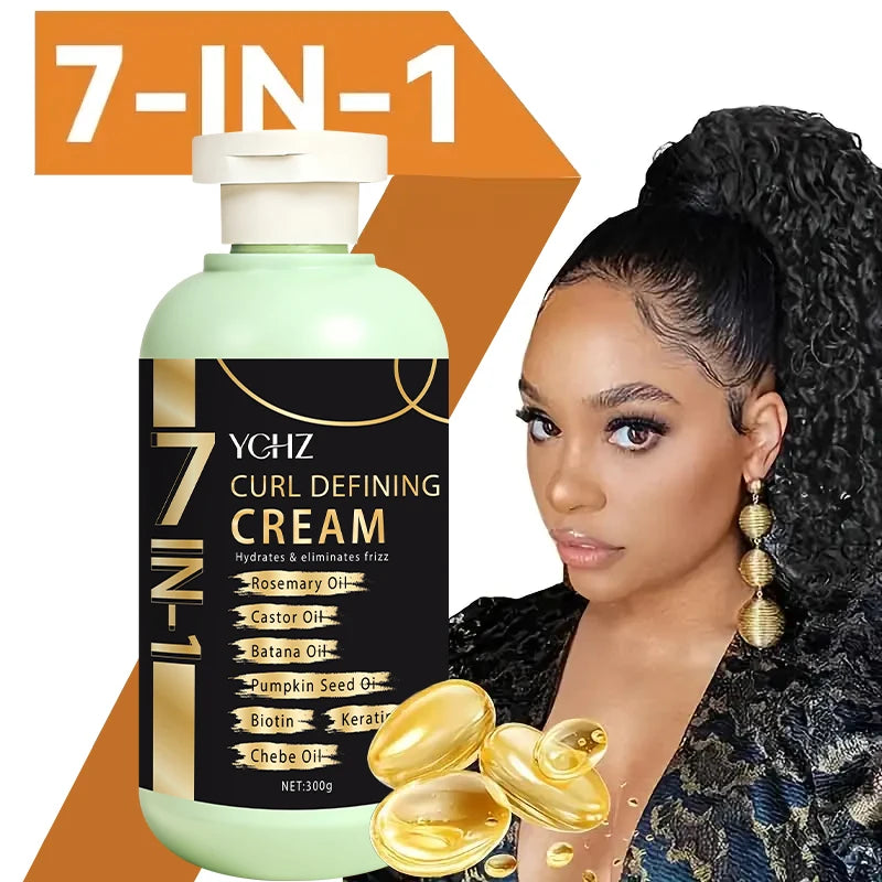 Curly Hair Care Cream for All Hair Types