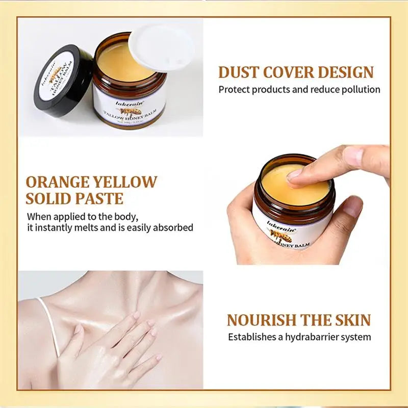 Beef Tallow Honey Moisturizing Face Cream